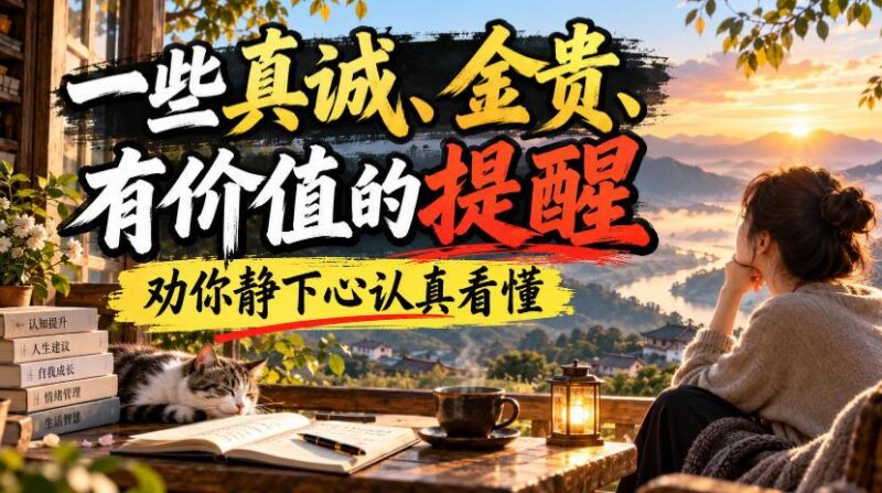 付费文章：一些真诚、金贵、有价值的提醒，劝你静下心认真看懂-三零资源