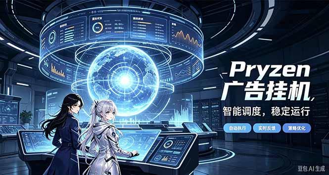 Pryzen广告全自动挂机给自己一个交代，门槛低，零基础小白也可以快速上手 三零资源-三零资源