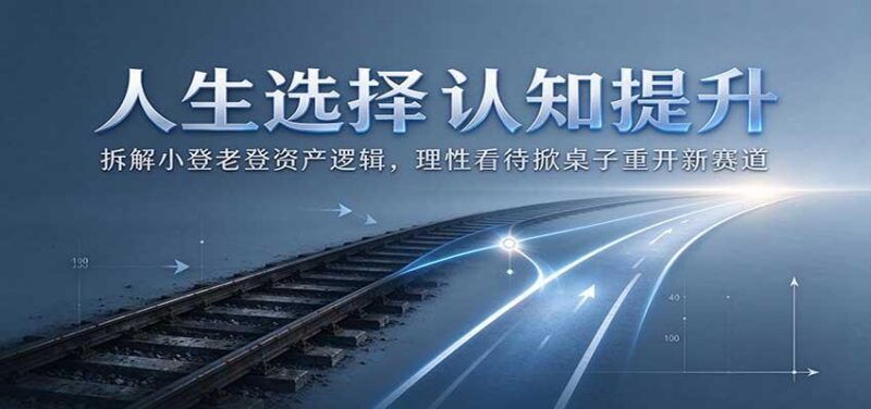人生选择认知提升:拆解小登老登资产逻辑,理性看待掀桌子重开新赛道 三零资源-三零资源